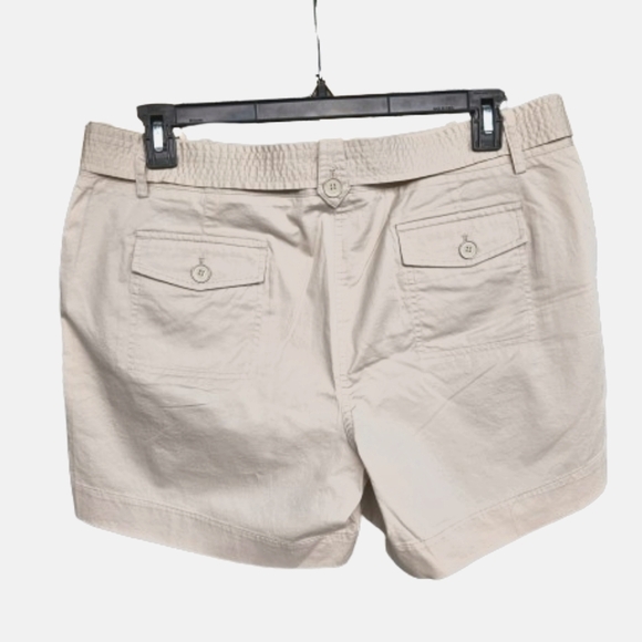 Talbots shorts mid rise with sash belt 4 flapped pockets size 14 - Picture 3 of 13